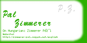 pal zimmerer business card